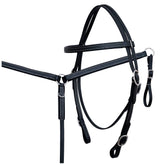 HILASON Biothane Leather Headstall Breast Collar Rein