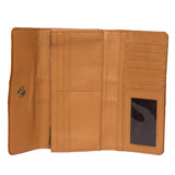 Hand Painted Tooling Lthr Trifold Wallet - AW29